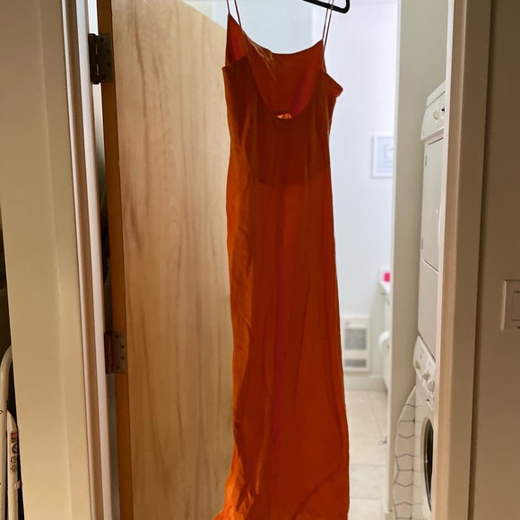 SOLD ASOS Orange Linen Maxi - Picture 7 of 7
